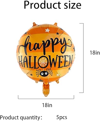 Miniatura 2 de Globos de fuente de Halloween, globos de papel de aluminio de Halloween para suministros de fiesta temática de Halloween, decoraciones de fiesta de
