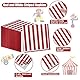 100 Stück rot und weiß gestreifte Servietten Karneval Zirkus Party Servietten Karneval Papierserviette für Karneval Zirkus Party Kindergeburtstag Babyparty