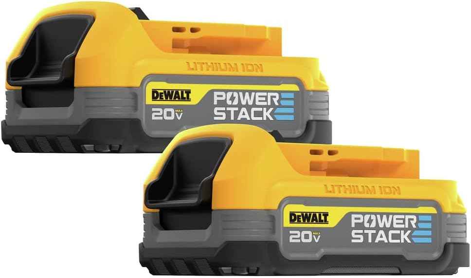 DEWALT 20V MAX* POWERSTACK™ Compact Battery, 2 Pack (DCBP034-2)