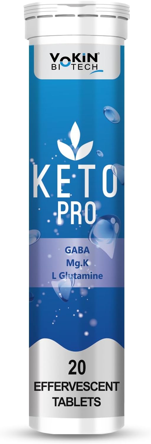 Vokin Biotech Keto Pro for Weight Loss with Effervescent Water Soluble (20 Tablets)