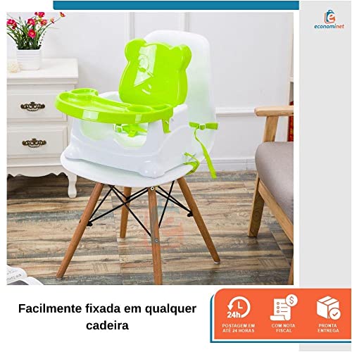 Cadeira Booster Alimentação Ursinho Baby Style Cor:Verde