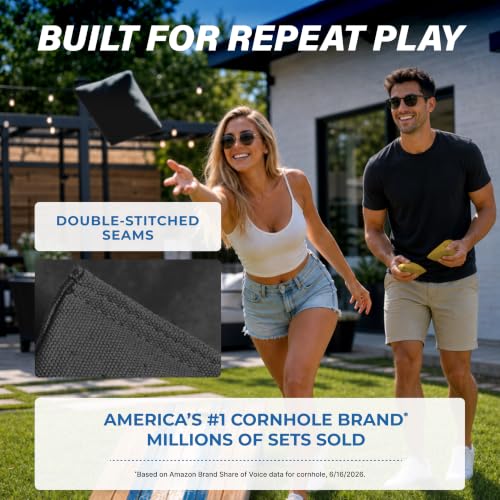 Image of GoSports Classic Cornhole Bean Bags Set of 4-16 Colors Available - Regulation All Weather, Mix and Match