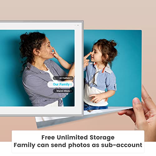 Cozyla Wifi Digital Picture Frame | The Best Photo Frame For Family | Alexa Built-In | Free Unlimited Storage | Send Photos From Anywhere | Easy Setup | Personalized Gift #TOP2