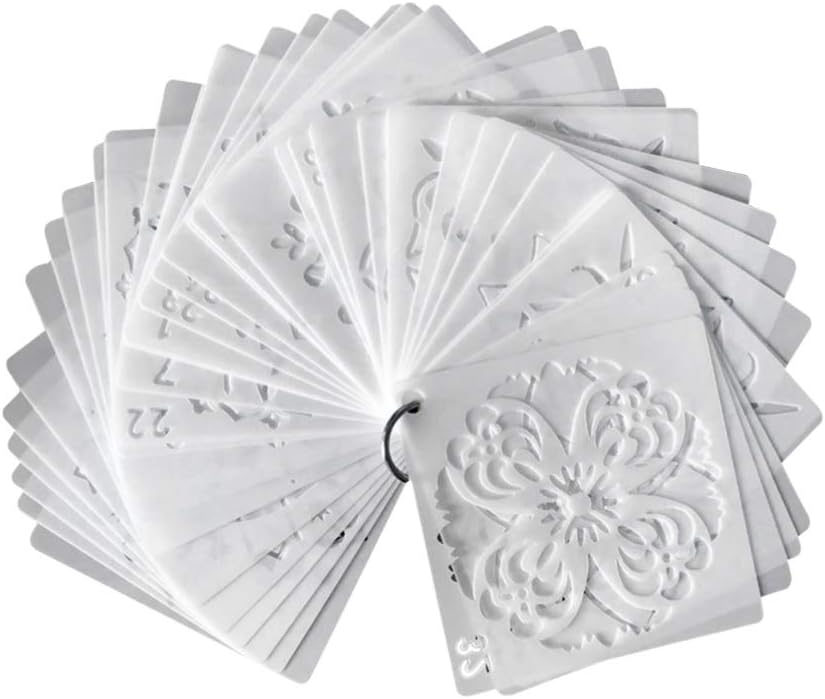 EXCEART 36Pcs Mandala Stencils Template Set Mandala Dot Painting Templates Stencils For Diy Painting Art Projects