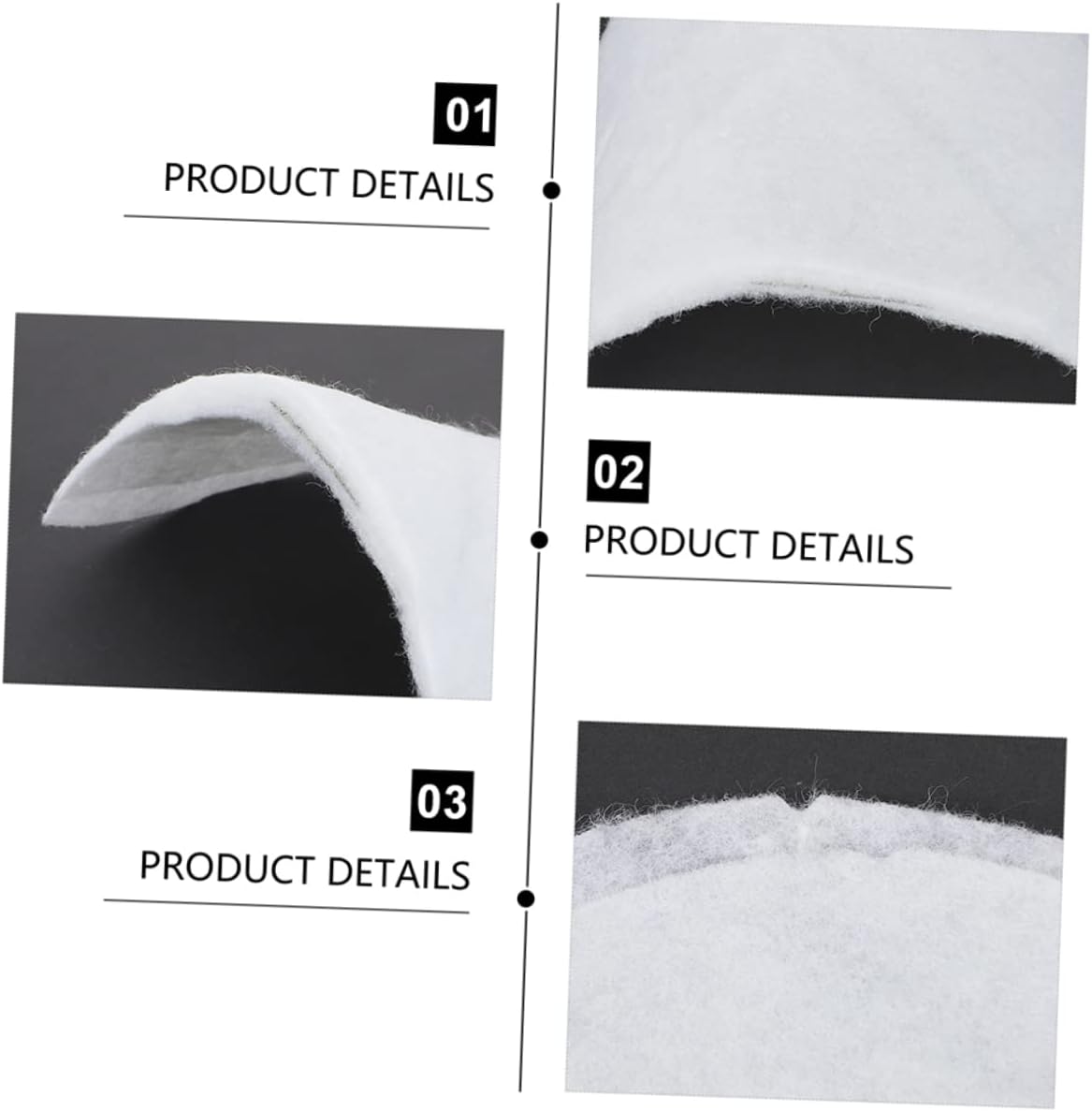 NUOBESTY 50pairs Shoulder Pads for Men Women Comfortable Breathable Cotton Shoulder Inserts Shirts Coats and Suits Washable Reusable Padding Shape