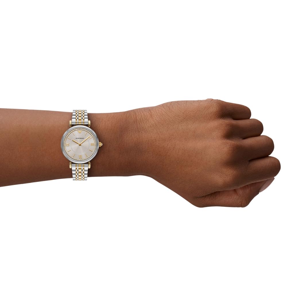 Emporio Armani AR11702 damski analogowy zegarek kwarcowy z paskiem ze stali nierdzewnej