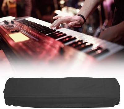 Dustproof Waterproof Dust Cover, Lightweight Digital Piano Keyboard Dust Cover, for Black 88-Keys Piano Black 61-Keys Piano(88 key black)