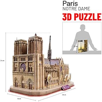 Amazon.com: CubicFun DS0986h National Geographic Notre Dame de