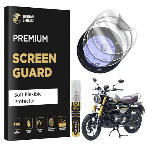 Image of Spartan Shield [3 PACK Digital Meter Protector For 2025 TVS RONIN - SS - DS - TD || Soft Thin Flexible TPU Instrument Cluster Film Guard || New TvsRonin Bike Accessory 2026 [Not Tempered Glass]
