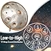 LOMUTY Handpan Drum 22 Inch for Adults,D Minor Kurd 12 Notes - 440HZ Professional Hand Pan,Handpan Instrument,Hand Drum (Silver)