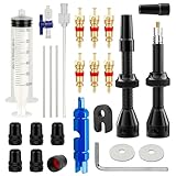 Photo Gallery sxtdkmj set di valvole senza tubo, valvola presta con set completo con siringa tubeless, nucleo valvola e adattatore valvola per riparazione biciclette Photo Gallery sxtdkmj set di valvole senza tubo, valvola presta con set completo con siringa tubeless, nucleo valvola e adattatore valvola per riparazione biciclette