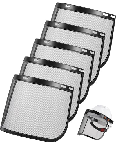 Copkim 5 Pcs Mesh Face Shield Replacement Visors Steel Wire Mesh Visor