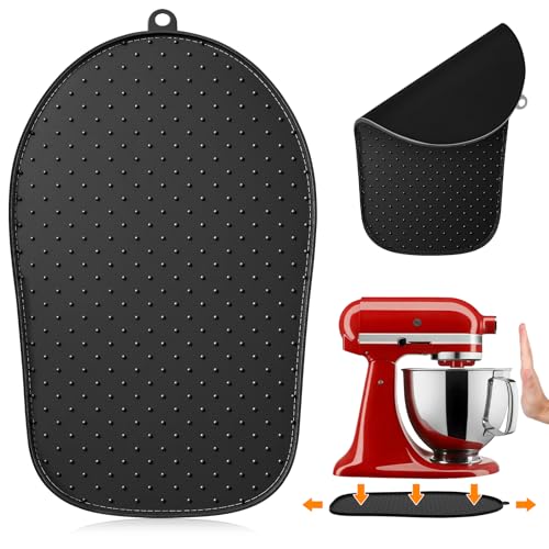 Dreamtop Mixer Slider Mat Compatible with Kitchen Aid 4.5-5 Qt Stand Mixer - Silicone Kitchen Counter Appliance Slider Mat Storage Mover Sliding Caddy (Black)