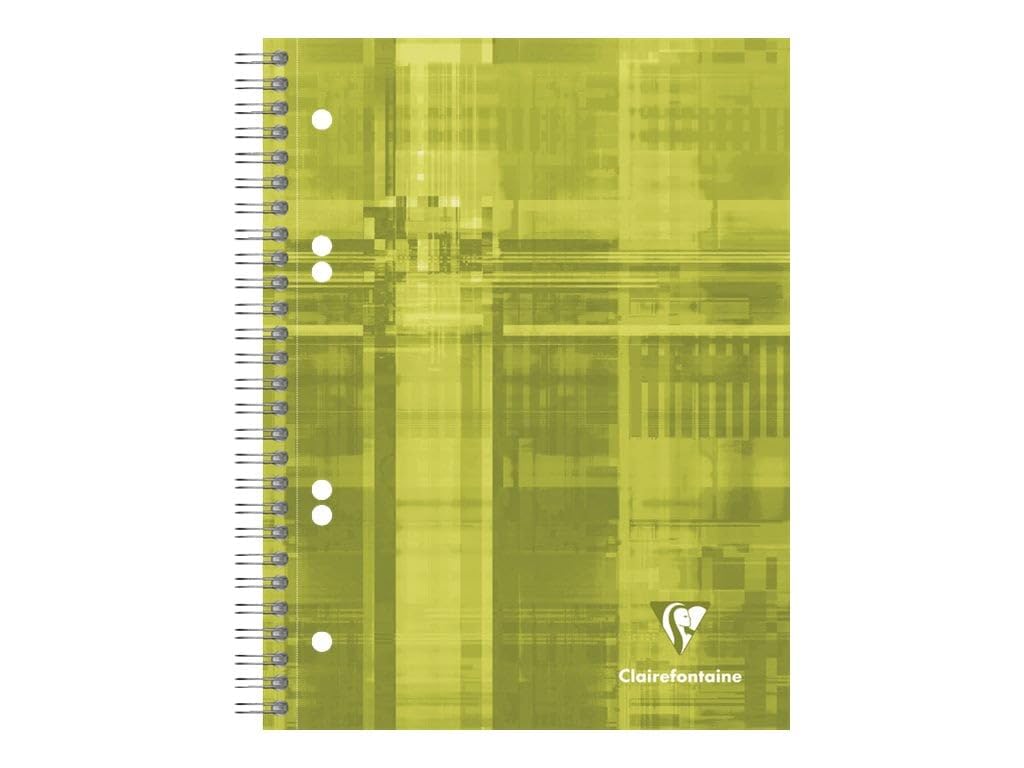 Lot de 5 Cahier Metric Bind'O Block A5+, 180p./90 feuilles perforées 90 g/m² reliure intégrale, quadrillé 5x5 cadré 4 couleurs + 3 intercalaires