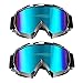 CarBoss Outdoor Goggles/Motorcycle Sunglasses, 2 Pack Anti-dust Fit Over Glasses Helmet Motorbike Motocross, Dirt Bike Cycling, ATV Racing Safety Goggles for Men & Women, Youth - 100% UV Protective