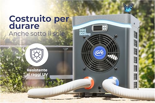 GRE HPM30 - Mini Pompa di Calore per Piscina sul Pavimento Fino a 30 m3 - 6