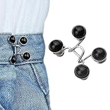LINXING Épingles à Bouton Jeans | Bouton de réglage Invisible Bricolage | Bouton de réglage Invisible, Crochets de vêtement en métal, épingle à Bouton Jean détachable, Aucune Couture requise