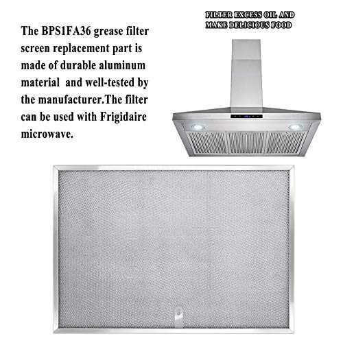 Beaquicy Bps1Fa36 Range Hood Filter 11-3/4" X 17-1/4" X 3/8" Aluminum Hood Grease Range Hood- Replacement For Nutone Allure 36" Ws1 And Br-Oan Qs1 36-Inch Filter 2 Pack #TOP2