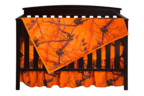 Image of Carstens Real Tree AP Camo 3-Piece Crib Sheet Set, Orange