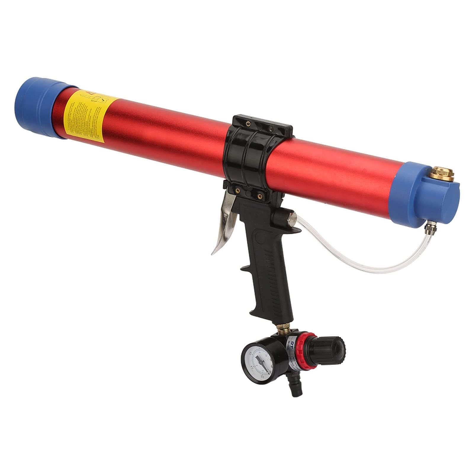 Pistola Ad Aria Compressa per Colla Morbida 600 Ml Pistola Pneumatica per Silicone Pneumatico, Utensile Manuale per Pistola in Silicone Ad Aria con Indicatore di velocità per