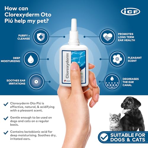 Clorexyderm Oto Più Ohrreiniger für Hunde und Katzen, 150 ml
