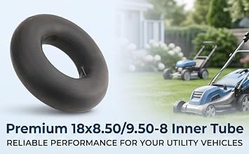 18x8.50/9.50-8 Inner Tube TR13 Straight Valve Stem Replacement for Lawn Mower Tractor ATV Cart with 18x6.50-8 18x7.50-18x8.50-18x9.50-20x8- Tire Sizes