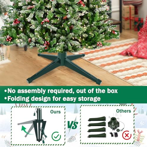 Axcoix HLCTS 𝐌𝐮𝐬𝐢𝐜𝐚𝐥 Rotating Christmas Tree Stand, Adjustable Tree Stands With Remote Control Music, Speed And Light, Artificial Christmas Tree Stand For Up To 8 Ft 100 Lb Tree thumb #4