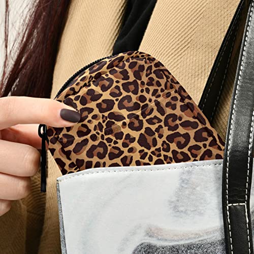 Image of Leopard Pattern Weekly Pill Organizer, Pill Cases Bag Portable Pill Container 7 Days Pill Box Organizer Vitamin Supplement Holder with Zipper for Travel Family Business Camping