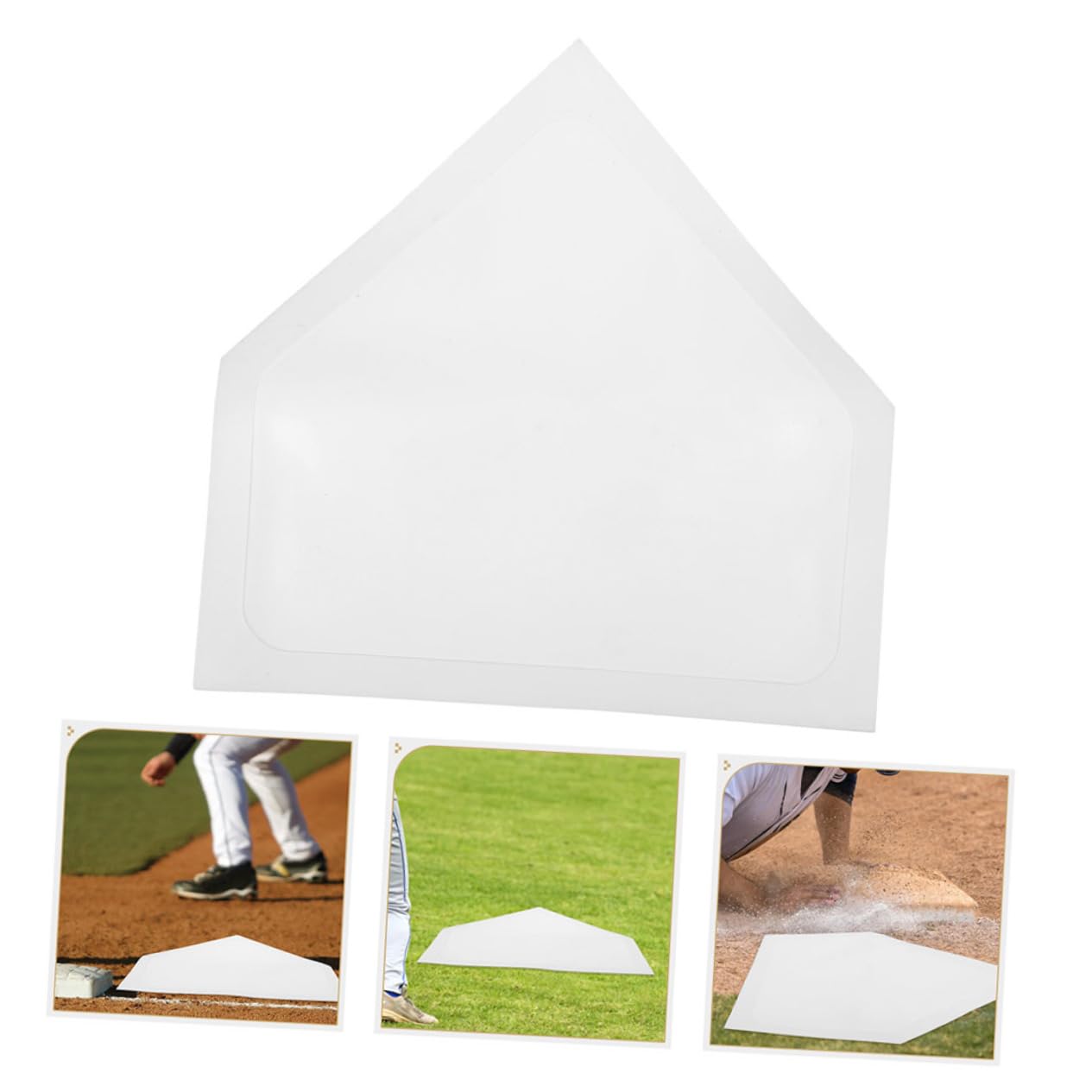 OSOLADY Baseball Pitcher Training Plate Mat 3pcs Baseball Training Plate Markers Compact Lightweight Suitable for Skill Levels
