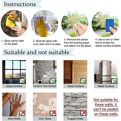 Hengliwang-Christmas-Snowflake-Stickers-108Pcs-Reusable-Christmas-Window-Stickers-Static-Self-Clings-PVC-Snowflakes-Window-Clings-for-Thanksgiving-Xmas-Winter-Decorations-Party-Supplies-Ornaments