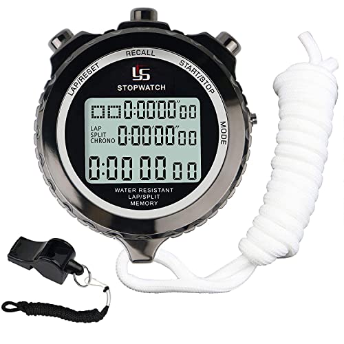 Rolilink Metal Stopwatch Stop Watch For Sports Waterproof Stopwatches Timer For Sports And Competitions (10 Lap) #TOP9