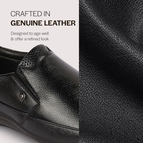 Image of FAUSTO Men's Formal Slip On Shoes for Office Wear | Comfortable Daily Work & Business Meeting Shoes | Professional Formal Footwear for Long Working Hours