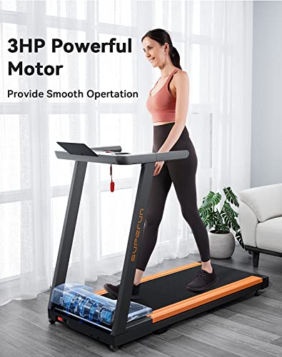 Superun Foldable Treadmills For Home, 3.0Hp Folding Treadmill With 12 Programs For Walking Jogging Running, Max 300 Lbs Capacity #TOP1