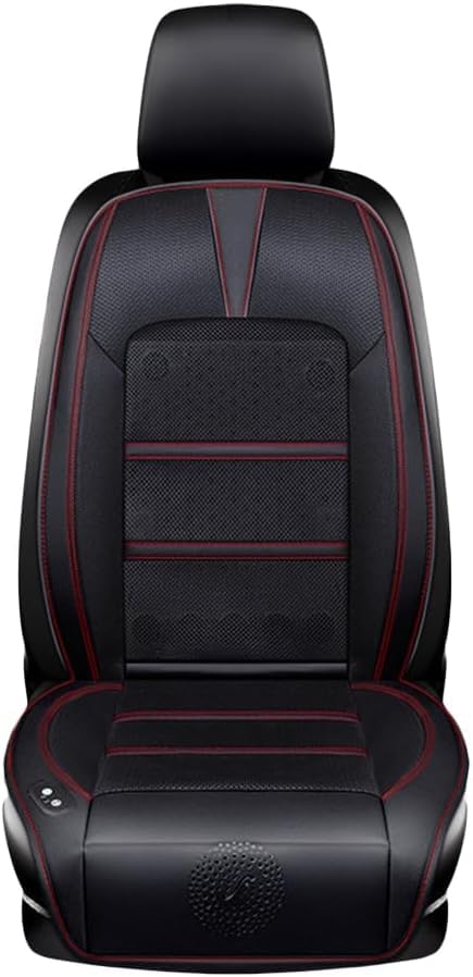Image of Cooling Car Seat Cushion,Cooling Seat Cover with Fan, Summer Breathable Ventilation Seat Cushion for Car Truck, Black.
