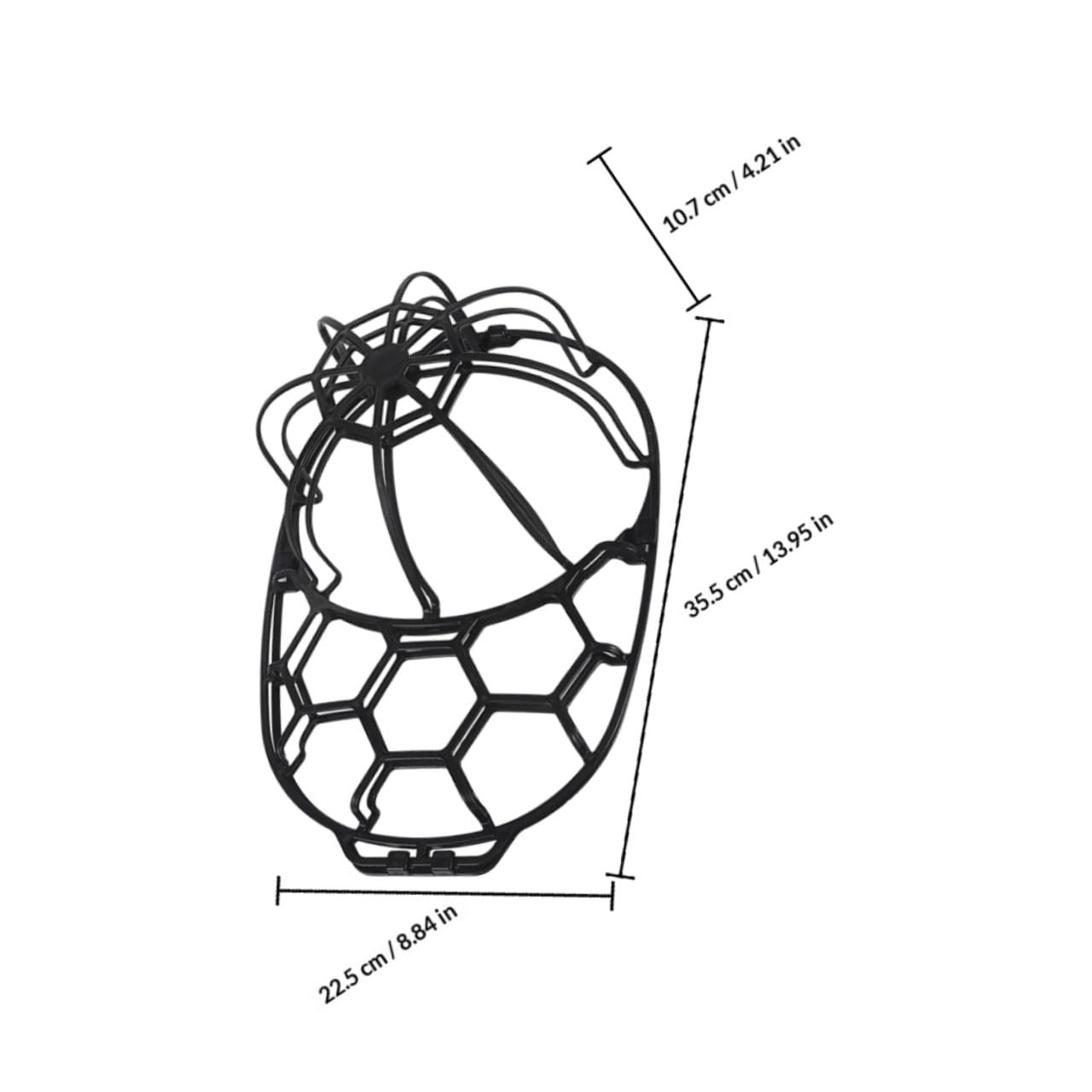 Supporto per Cappelli da Baseball in Plastica Bianca, Gabbia Protettiva per Lavaggio Facile e Comodo, Set da 2 Pezzi per Pulizia e Conservazione Sicura del Berretto