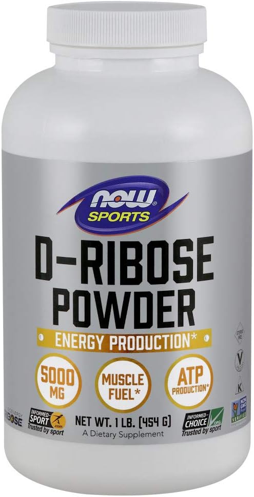 Now Foods D-Ribose Powder 100% Pure, 1 lb