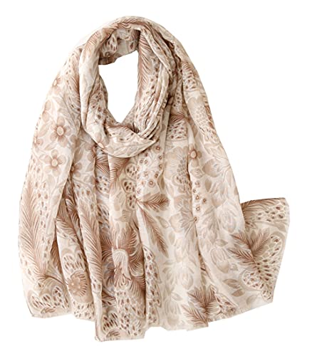 FAIRYGATE Stola Damen Schal Geschnittenes Halstuch Leicht Dünn Stola Weich Sommerschal Tuch Baumwolle Schal Stilvolle für Damen Als Geschenke für Sie Mama Geschenk 81004
