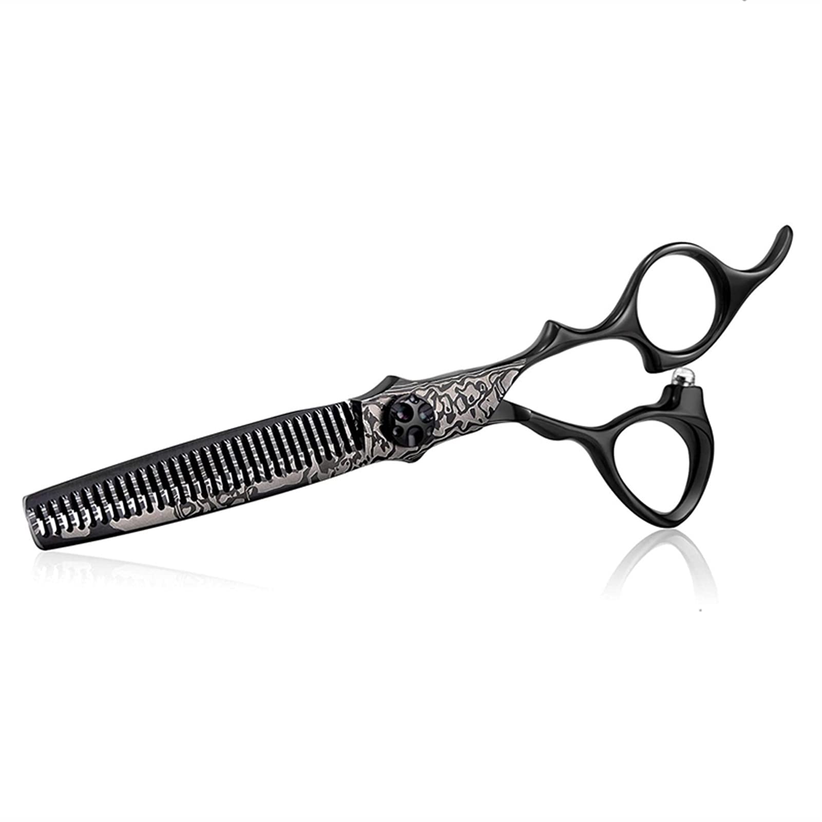 Tijeras Peluqueria/Tijeras Pelo Peluquería de 6 Pulgadas Peluquería Peluquería Kit Kit de Acero Corte de Pelo Tijeras de adelgazaje Texturizando Tijeras Sets Set Black Tijeras para Cortar Cabello