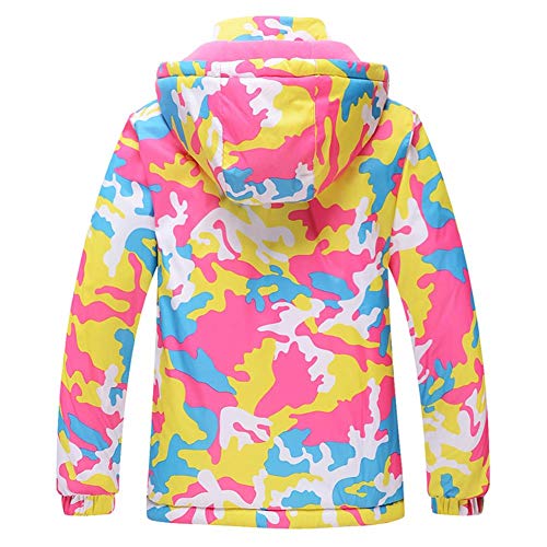 Image of Girls /Boys Snowsuits Hooded Insulated Windproof Winer Coats Ski Jacket Snow Pants Set
