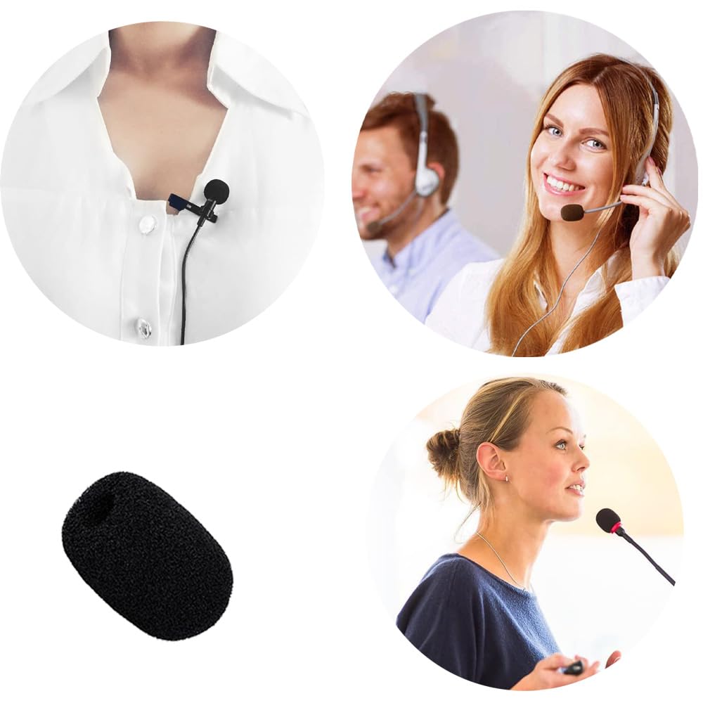 22 Pezzi Copri Microfono In Schiuma - Antivento E Antiumidità Per Lavalier E Mini Mic - Foto 2