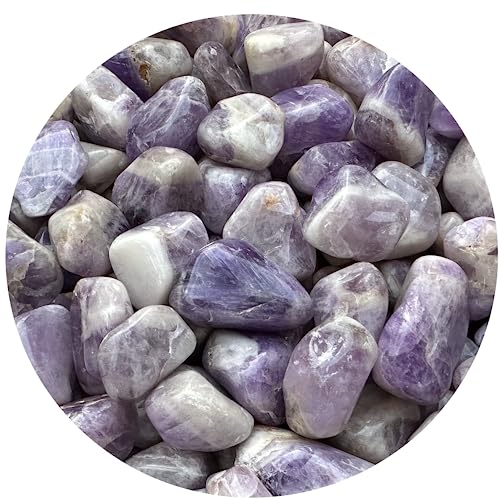 Image of 1 /2 LB Chevron Amethyst Tumbled Stones, Polished Chevron Amethyst Gemstone, Chevron Amethyst Healing Crystals (Chevron Amethyst)