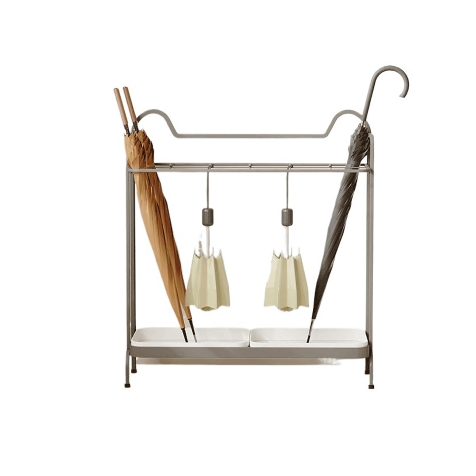 SONGYL-20249 Umbrella Stand Large-Capacity Drainable Umbrella Stand: Home Storage Stand, Stylish And Creative Entryway(Gris)