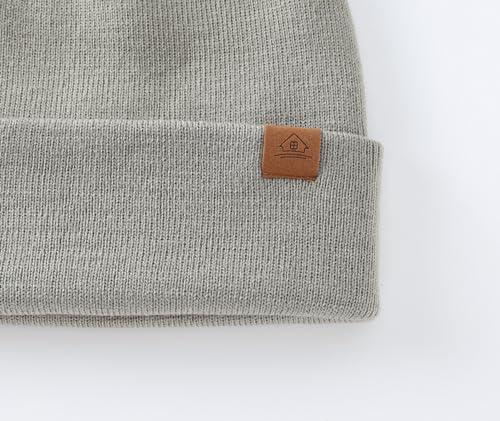 Image of Home Prefer Mens Winter Hats Acrylic Knit Cuff Beanie Cap Warm Womens Beanie Hat
