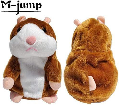 Miniatura 6 de M-jump Hámster parlante repite lo que dices mimetismo para mascotas, juguete de peluche con función interactiva, regalo para cumpleaños de niños y