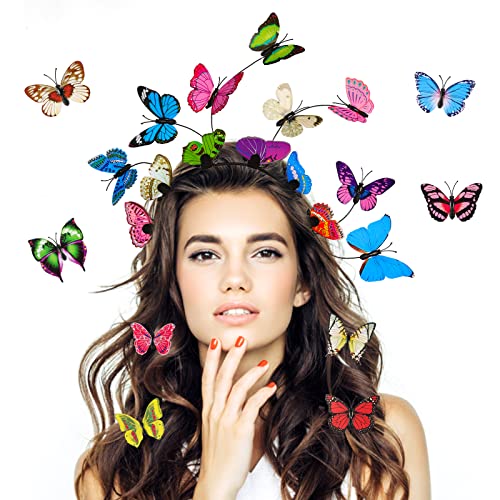 3 Schwarze Bienen-Stirnbänder Mit Schmetterling & Ameise – Kreativer Haarschmuck Für Fasching & Halloween