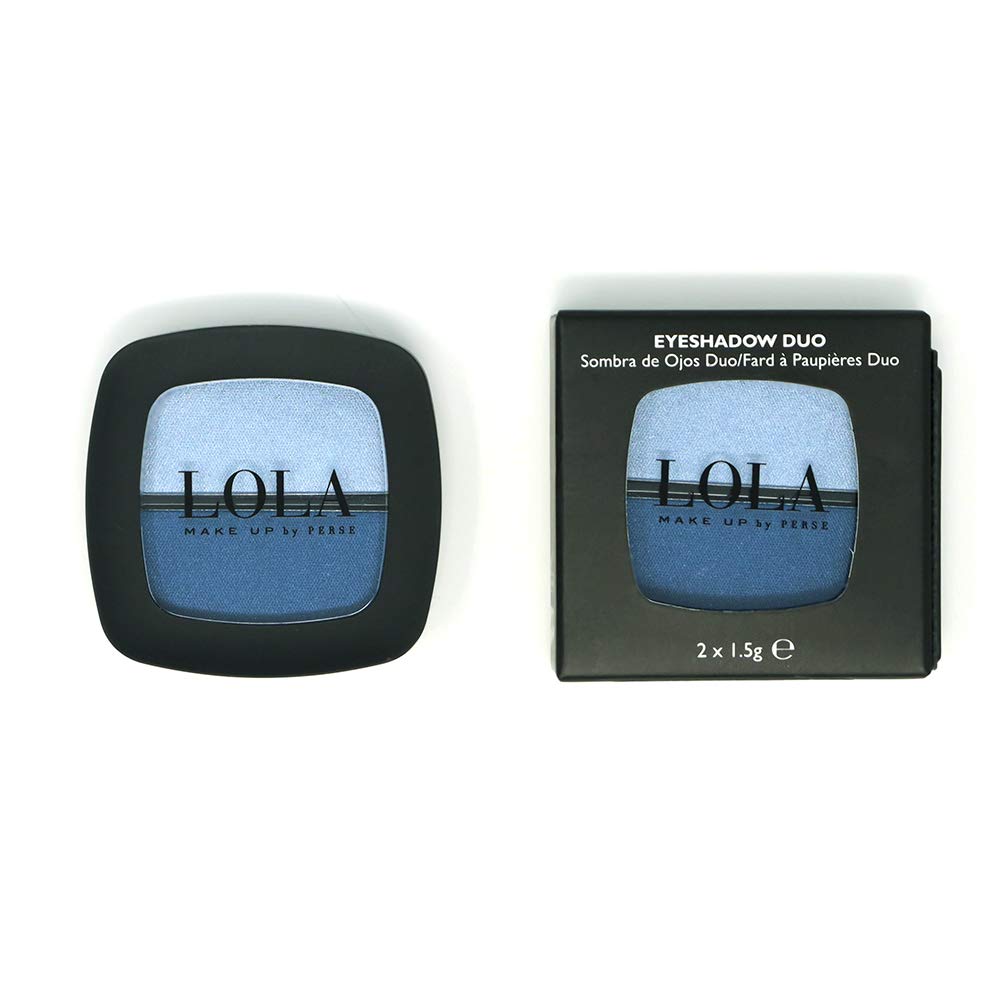 Lola Make-Up Duo Eyeshadow, Blue Combo, Rich Intense Pigmentation, High Coverage, Use Wet & Dry, All Skin Tone, No. 006