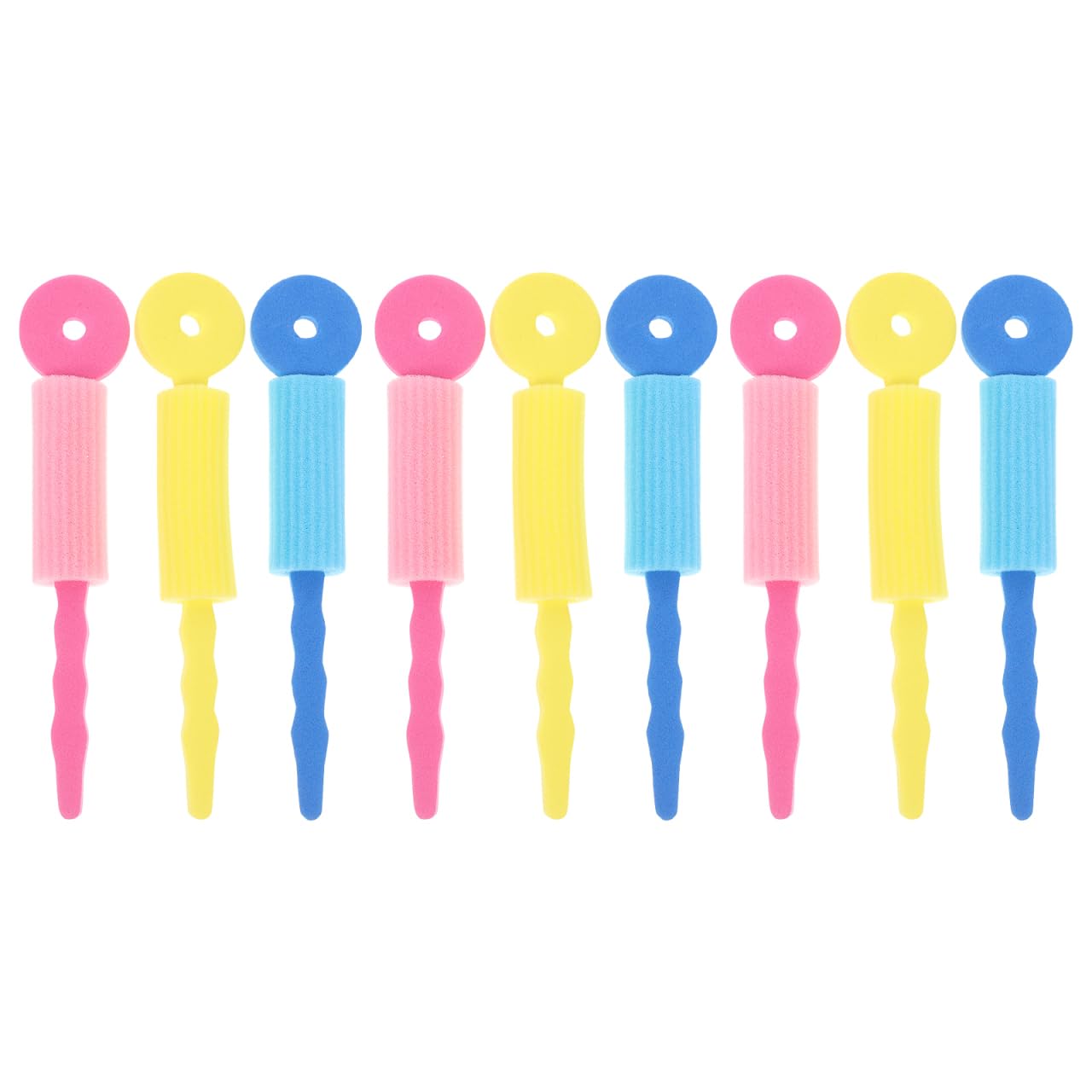 IWOWHERO 9Pcs Sponge Hair Rollers for Women,Heatless Sleeping Hair Curlers Curling Tool for Women Girls