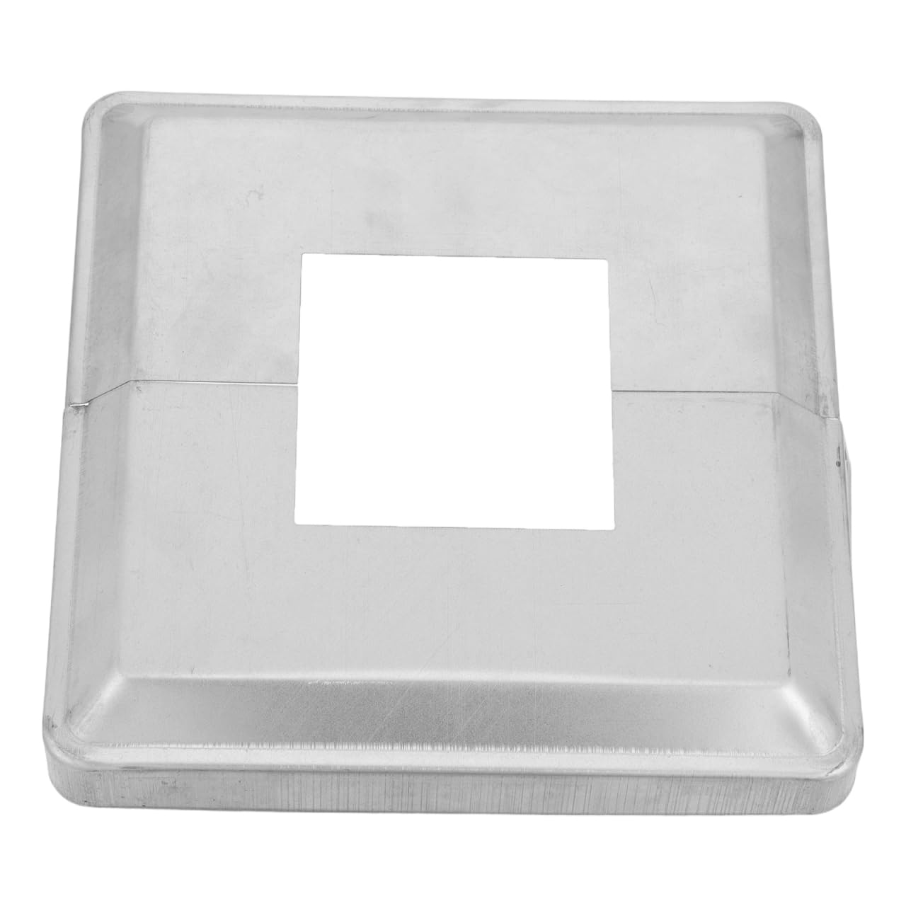 KALLORY Faldón Decorativo para Base de Poste Cuadrado de Hierro con Ajuste Adaptable y Cubierta Protectora para Pasamanos de Escalera y Deck
