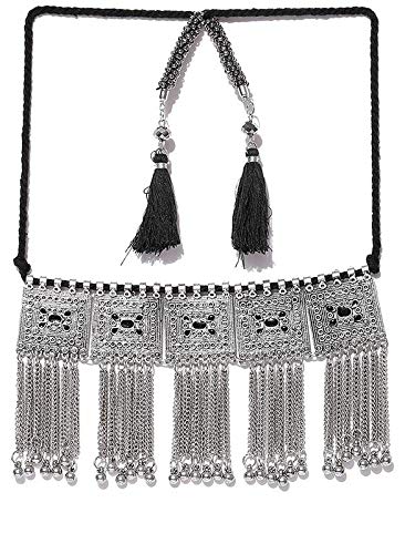 See full amazon price history chart for Jewelleryc Antique Afghani Oxidised Silver with Black Floral Stone Jewellery Bohemia Choker Necklace for Women & Girls Jewelleryc Antique Afghani Oxidised Silver with Black Floral Stone Jewellery Bohemia Choker Necklace for Women & Girls (B082J6MRYJ) Amazon Price History, Amazon Price Tracker