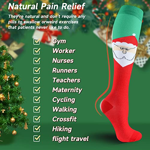 Image of bropite Compression Socks for Women &Men Circulation-Support Knee High Socks 20-30 mmhg-Best for Running,Medical,Nurse,Travel